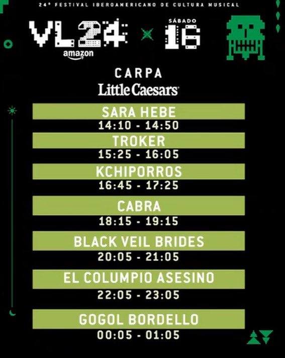 Vive Latino 2024: Horarios y mapa 3