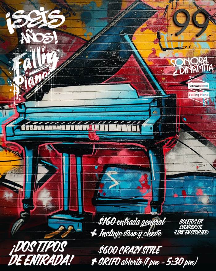 Falling Piano: 6 años, 15 chelas, muchos graffitis 0