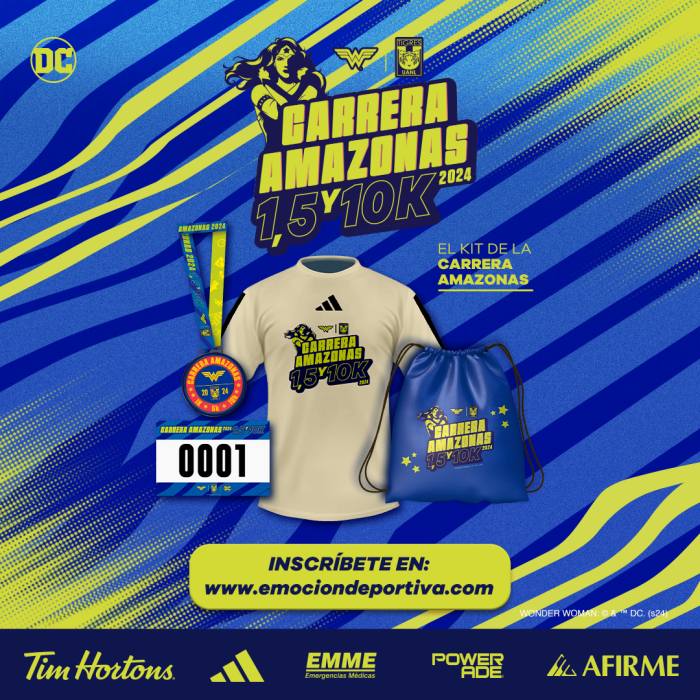 Club Tigres: Asiste a la 2a Carrera Amazonas X Wonder Woman 2