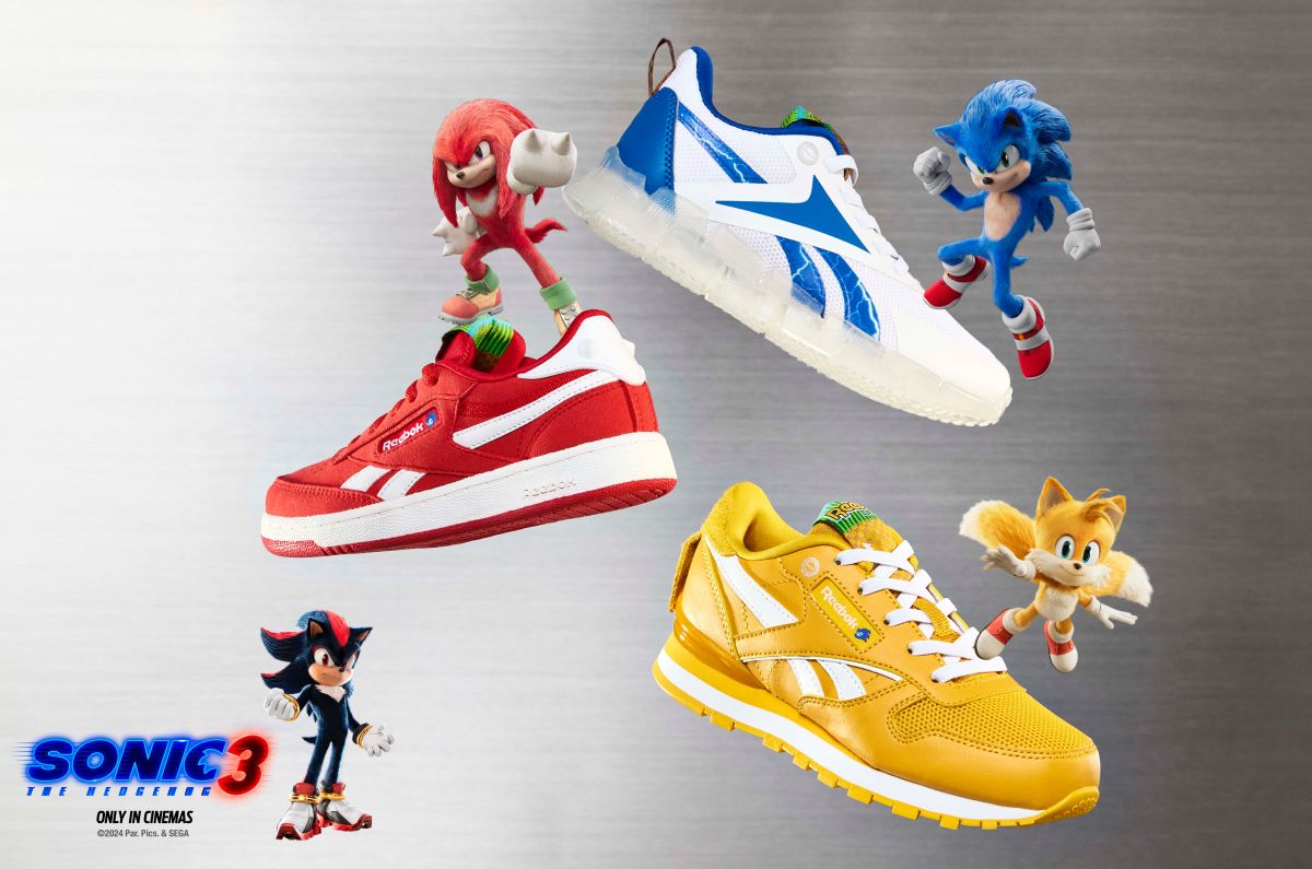 Sonic 3 X Reebok: La colección que no te puedes perder