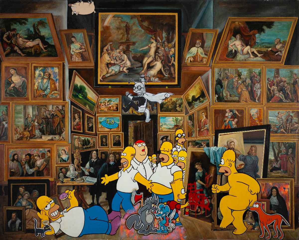 Neón Carón: una obra de arte inspirada en Homero Simpson 0