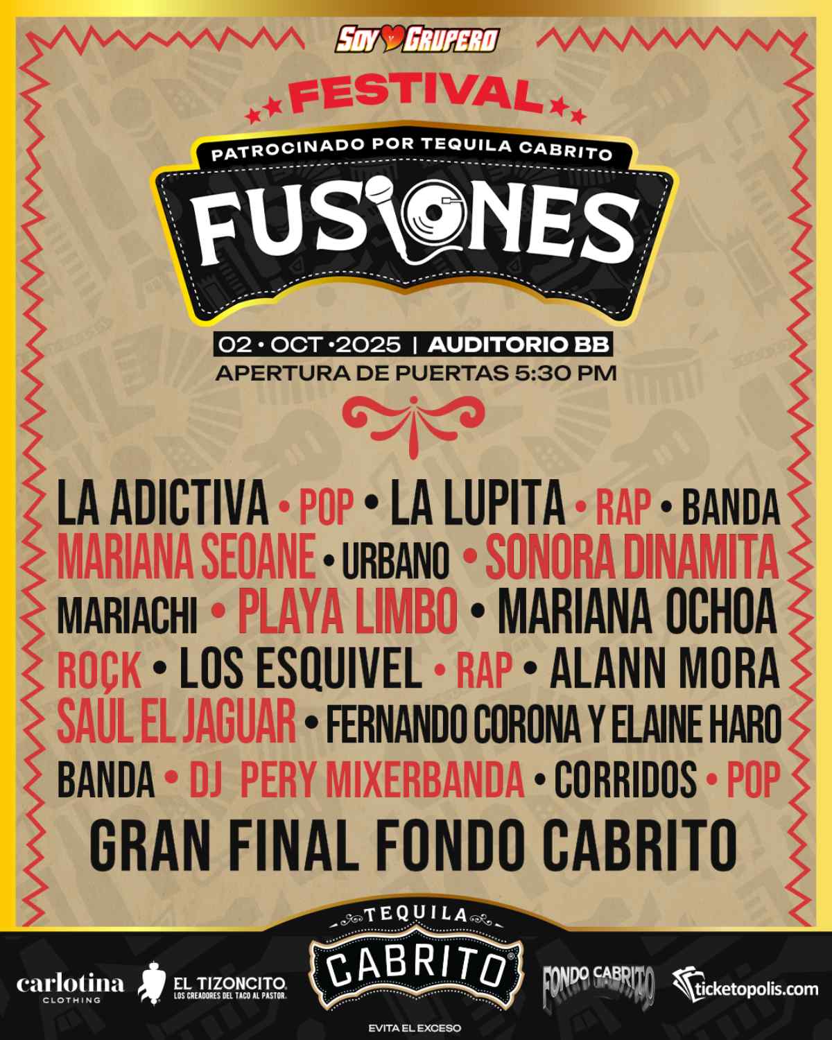 Reunión de talentos en el Festival Fusiones Soy Grupero 2025 0