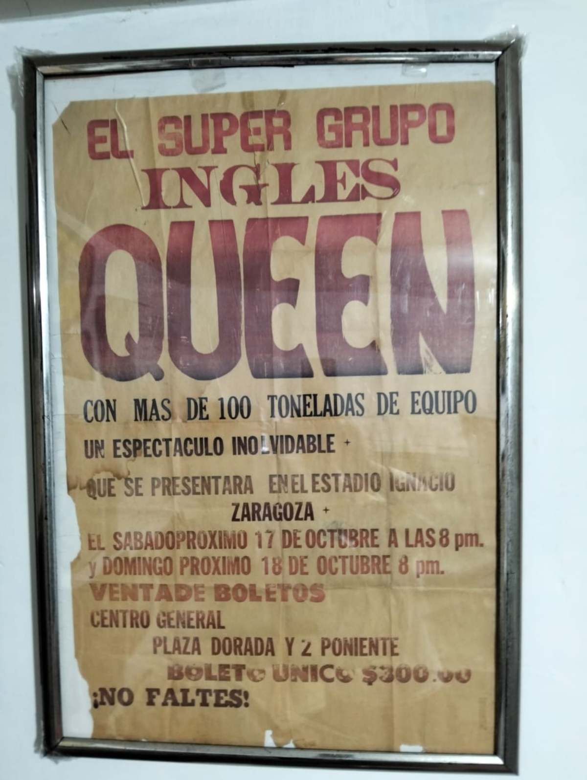 Queen en Puebla (1981). Fotografías de Toño Pantoja.
